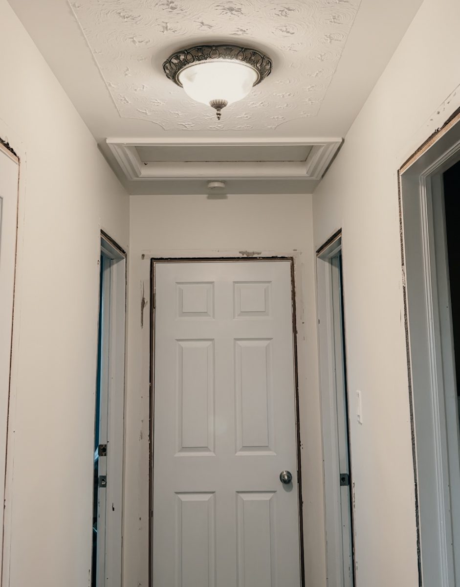 modern hallway renovation