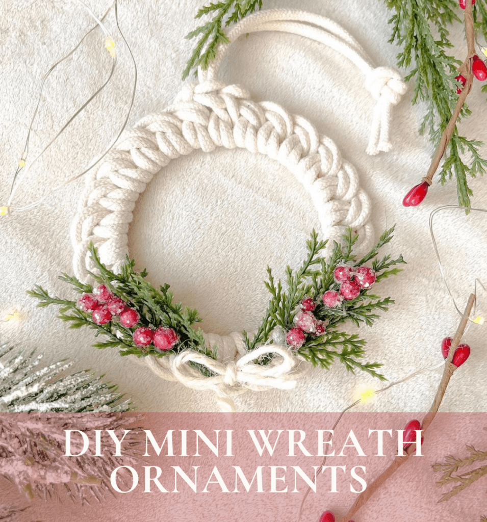 diy mini christmas wreath ornaments